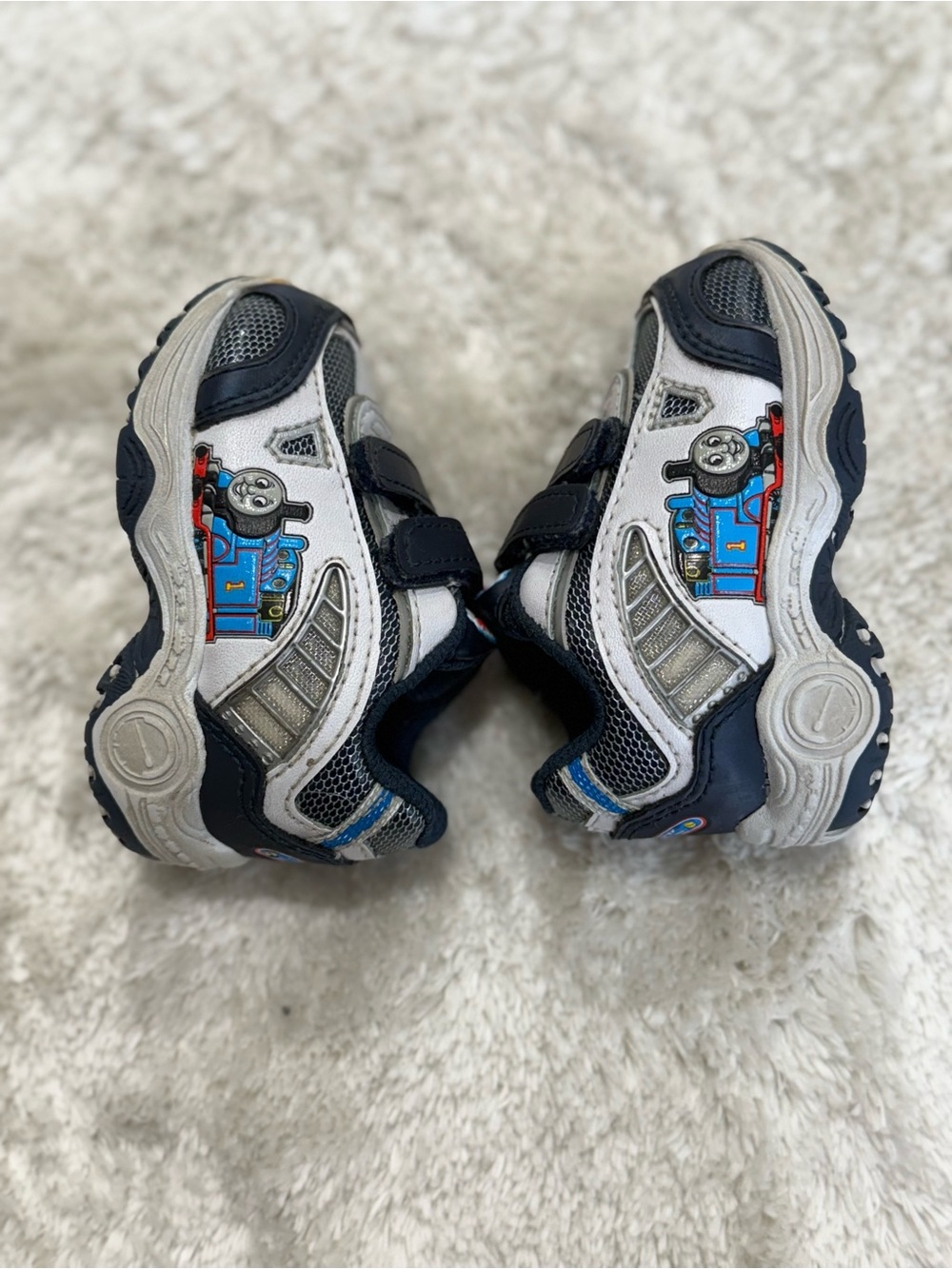 Y2K Vintage 2006 Thomas The Train Kids/Baby Velcro Shoes Toddler Size 2.5
